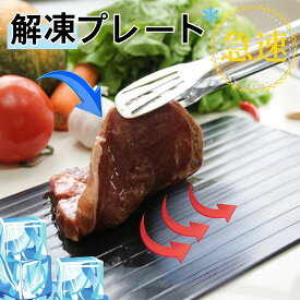 【限定特価】解凍プレート 急速解凍 解凍板 まな板 正規品 自然解凍 急速 解凍 食品解凍 冷凍食品 鮮度維持 粗熱 味を落とさない 美味しく解凍 食材全て対応 頑丈 アルミ 軽量 手入れしやすい 電気不要 瞬間解凍皿 食品検査済み 家庭用 肉 刺身 省エネ