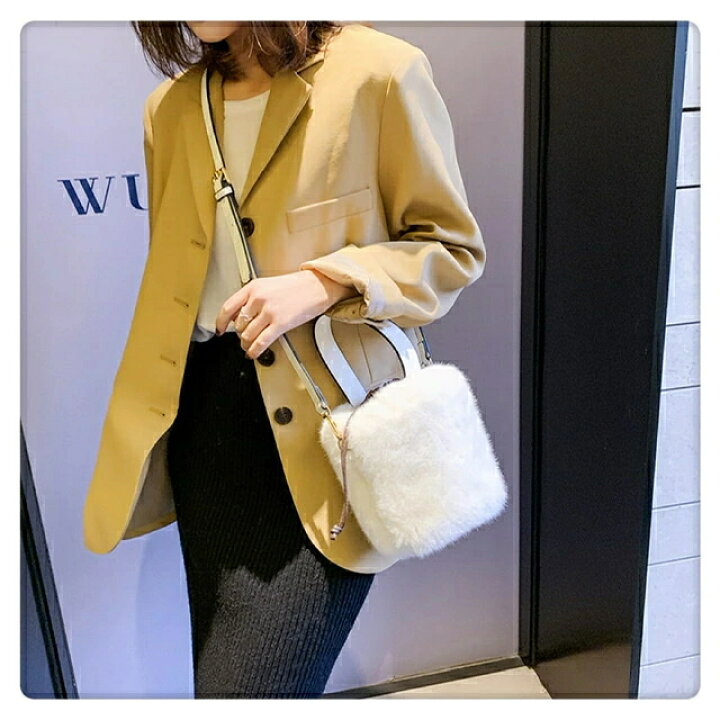 楽天市場】☆限定15％offクーポン付き☆【4色】 ファーショルダー 