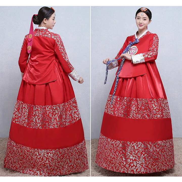 楽天市場】韓国民族衣装 チマチョゴリ 韓服 刺繍 裾花柄プリント 