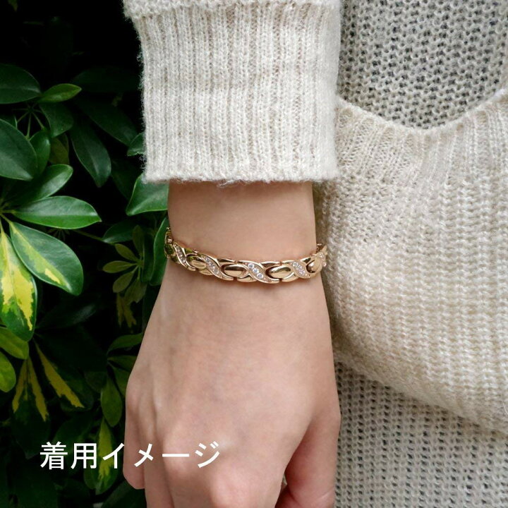 楽天市場】ゲルマニウム ブレスレット レディース 20cm 磁気 