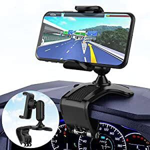 スマホホルダー 車載ホルダー クリップ式 スマホスタンド 片手操作 車載ホルダー 360°回転 携帯ホルダー ダッシュボード ユニバーサル スマホ 車用 ホルダー 着脱簡単 縦横可能 4.0〜7.0イン