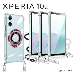 Xperia 10 VI �P�[�X �V�����_�[ �X�g���b�v�t�� Magsafe �Ή� �N���A �ϏՌ� TPU �J�����ی� Sony Xperia 10 VI SO-52E SOG14 �����h�~ �X�}�[�g�t�H�� ���C�����X�[�d �Ή� �\�j�[ �G�N�X�y���A10 �}�[�N6 