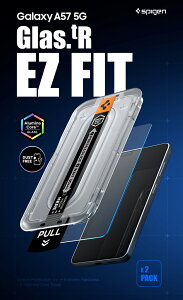 Galaxy A57 5G �K���X�t�B���� �\��t���ȒP Spigen EZ Fit 2���� SC-54G �t�B���� �����K���X �M�����N�V�[A57 5G �ی�t�B���� �C�A�Ȃ� �����Ȃ� �P�[�X���Ȃ� �V���s�Q�� �K�C�h�g�t Alumina Core Glass 