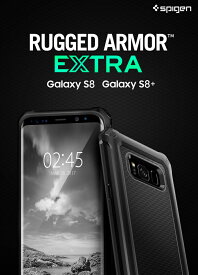 Galaxy S8 ケース Galaxy S8+ ケース Spigen Rugged Armor EXTRA スマホカバー TPU samsung Galaxy S8 Plus サムスン ギャラクシーs8プラス カバー s8plus ギャラクシーs8 カバー 耐衝撃 おしゃれな バンパー メタル ギャラクシー s8 プラス カバー