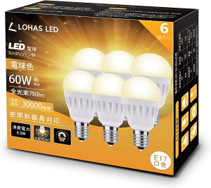 LEDd ~jNvg` E17 60W dF F 750lm  Lz^Cv `d Ή fMގ{HΉ Ή PSEF 6 ̓ ̓ hV̓ NX