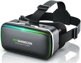 VRヘッドセット VRヘッドマウントディスプレイ スマホ用 目幅調整可 非球面光学レンズ 眼鏡対応 ブルーライトカット 120°超広角 装着感良い 4.7～ インチiPhone android スマホ対応 軽量 1080PHD 3Dメガネ バッテリー カメラ ワイヤレス クリスマス ラッピング アンドロイド