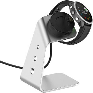 �[�d�h�b�O GARMIN�p Venu Sq 2 / Venu Sq 2 Music / ForeAthlete 745 / vivomove sport / Venu 2 plus / Fenix 7 / Fenix 7X / Fenix 7S / ForeAthlete 945�p �ᔭ�M �y�� ���^ �����^�ѕ֗� USB�[�d �A���~���� ���ϋv 360°�����\ ��