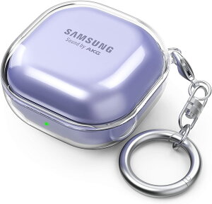 �C���z���P�[�X Samsung Galaxy Buds 2 Pro / Buds Pro / Buds Live / Buds 2�Ή� �ϏՌ��� �L�Y�h�~ �J���r�i�t�� �_�炩���P�[�X (�N���A)