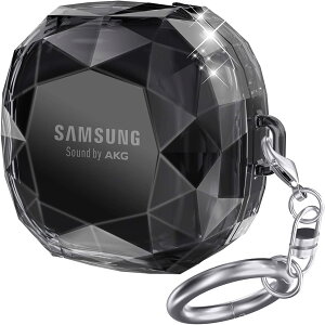 �C���z���P�[�X Samsung Galaxy Buds 2 Pro / Buds Pro / Buds Live / Buds 2�Ή� �ϏՌ��� �L�Y�h�~ �J���r�i�t�� �_�炩���P�[�X (�u���b�N)