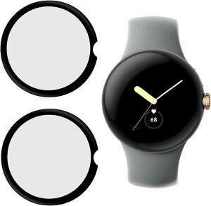 Google Pixel Watch 2 �t�C���� 2���Z�b�g ���{���f�� ���i�� �Ή� Pixel Watch �����K���X �K���X�t�C���� Google Pixel Watch �ی�t�B���� �d�x9H �P�[�X �J�o�[ ������ ���ϋv ������ �����^ �t�� �h�w�� 
