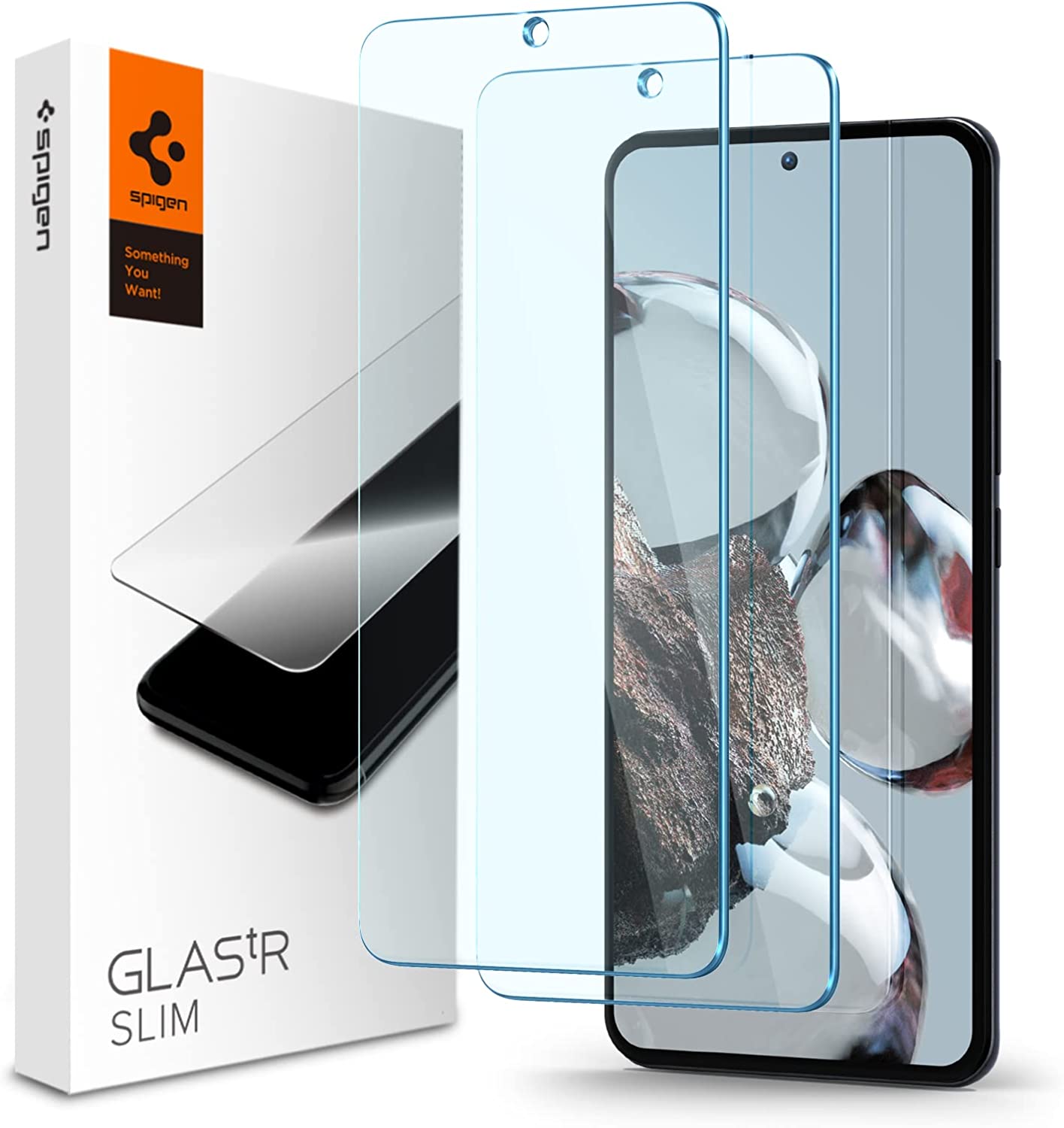 シャオミ 12T プロ 硬度9H ガラスフィルム シュピゲン 保護 フィルム 2枚入 薄い 強い 滑らか  Spigen Xiaomi 12T Xiaomi 12T Pro 用