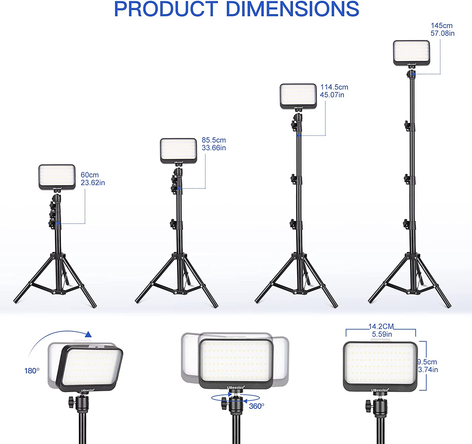 LED撮影用ライト 2点セット ビデオライト 調節可能三脚 カラーフィルター付き Ledライト TilTok 生放送 動画撮影 照明 ビデオ撮影適用  (145CM) カメラ・ビデオカメラ・光学機器