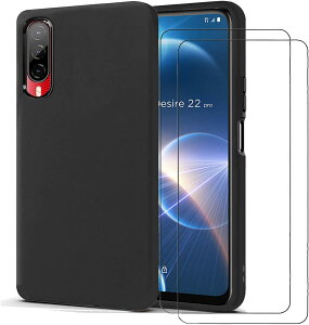HTC Desire 22 Pro 5G P[X TPU یJo[ ʕیtB 2 9Hdx ߗ Uh~ wh~ʕیtB
