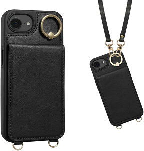 �A�C�t�H��16e �P�[�X PU���U�[ �V�����_�[ �X�g���b�v�t�� iPhone 16E �P�[�X SE4 ��4���� �w�ʃJ�[�h���[ �ϏՌ� �X�}�z�V�����_�[ �J�����ی� �����h�~ �X�}�[�g�t�H�� �X�^���h�@�\ iPhone 16E 