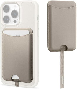 MagSafe �Ή� �J�[�h�P�[�X �J�W���N�}�O �E�H���b�g �V���� by �V���s�Q�� iphone16 iphone16pro �J�[�h2�����[�� PU���U�[ �}�O�Z�[�t ���̓}�O�l�b�g �����h�~ �X�g���b�v�t iphone12 iphone13 iphone14 iphon
