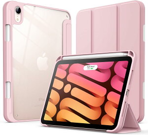 iPad mini7 �P�[�X iPad mini A17 Pro �P�[�X 2024 �w�ʃN���A �O�܂� TPU �X�^���h iPad mini6 �P�[�X �ϏՌ� �蒠�^�C�v Apple Pencil2 �y�A�����O�[�d ���E�ȒP �I�[�g�X���[�v iPad mini �P�[�X ��7���� ����