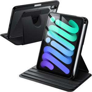 iPad mini7 �P�[�X iPad mini 7 �P�[�X A17 pro 2024 �X�^���h�J�o�[ �ϏՌ� �N���A�o�b�N Pencil�z���_�[�t�� 360°��]�ی� �����E�F�C�N �X���[�v�Ή� �A�C�p�b�h �~�j ��7���� �J�o�[