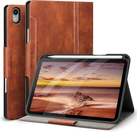 iPad mini7 ケース ペンホルダー付き 高級PUレザー iPad mini 7 ケース A17 pro 2024 iPad mini6 ケース 耐衝撃 手帳 全面保護 着脱簡単 iPad mini ケース 第6世代 Apple Pencil2 収納 アイパッド ミニ6 ケース シンプル オートスリープ スタンド機能付き