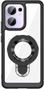 オッポ リノ13 A カバー MagSafe対応 リング付き 背面クリア オッポ リノ 13 A カバー 多機能スタンド リング マグネット搭載 縦横両対応 米軍MIL規格 OPPO Reno13 A ケース 耐衝撃 傷防止 軽量 薄型 マ