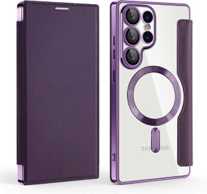 Galaxy S25 �P�[�X �蒠�^ MagSafe�Ή� �w�� ���� �N���A �ϏՌ� ���z�^ �}�O�Z�[�t �蒠 SC-51F SCG31 �M�����N�V�[ S25 �J�o�[ ���C�����X�[�d�Ή� �J�[�h���� Galaxy S25 Ultra �P�[�X PU�v ���U�[ �X�}�z