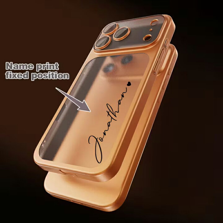 楽天市場】iPhone17Pro ケース 名入れ カスタマイズ フロスト加工 耐 