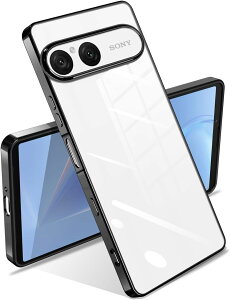 Xperia 10 VII �P�[�X ���b�L���H �ϏՌ� �G�N�X�y���A 10 �}�[�N7 �J�o�[ �w�ʃN���A ���^ �_���TPU�f�� �w��h�~ Xperia 10 VII SO-52F TPU �J�����ی� �����h�~ �X�}�[�g�t�H�� XQ-FE44 Sony Xperia 10 VII 