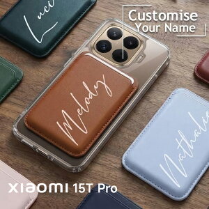 Xiaomi 15T Pro �P�[�X �����ꖳ�� Magsafe�Ή� �w�ʃJ�[�h���[ ���U�[ Xiaomi15TPro �V���I�~ 15T �v�� �J�o�[ �J�[�h�|�P�b�g �ϏՌ� �N���A ���� ������ �X�}�z�P�[�X 15TPro �}�O�Z�[�t ���� ������� 