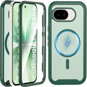 Pixel10a �P�[�X MagSafe�Ή� Google Pixel 10a �J�o�[ �N���A �w�ʃ}�b�g �ϏՌ� 360�x�t���J�o�[ ���h�~ �S�ʕی� �s�N�Z��10a �X�}�z�P�[�X ��ʕی� �����x �h�w�� �}�O�l�b�g���� ���C�����X�[�d��