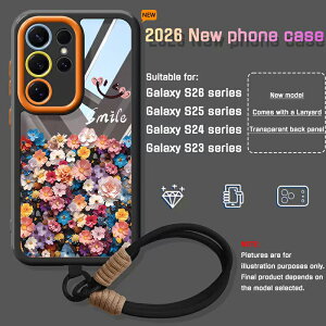 Galaxy S26 �P�[�X �X�g���b�v�t�� 3D���̈�� Galaxy S26 Ultra �P�[�X Galaxy S26+ �J�o�[ �ԕ� ������� ���� �X�}�z�V�����_�[ �ϏՌ� SC-51G SC-53G SC-52G �M�����N�V�[S26 �E���g�� �P�[�X �؍� ���� �N