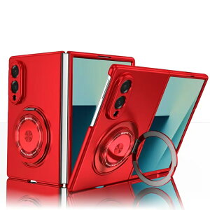 Galaxy Z Fold8 Ultra �P�[�X 360�x��] �����O�X�^���h MagSafe �Ή� �M�����N�V�[ Z �t�H�[���h 8 �E���g�� �J�o�[ ���� ���̓}�O�l�b�g ���C�����X�[�d�Ή� �J������ʕی� �ϏՌ� PC �|���J�[�{�l�[