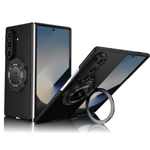 Galaxy Z Fold8 Ultra �P�[�X 360�x��] �����O�X�^���h MagSafe �Ή� �M�����N�V�[ Z �t�H�[���h 8 �E���g�� �J�o�[ ���� ���̓}�O�l�b�g ���C�����X�[�d�Ή� �J������ʕی� �ϏՌ� PC �|���J�[�{�l�[