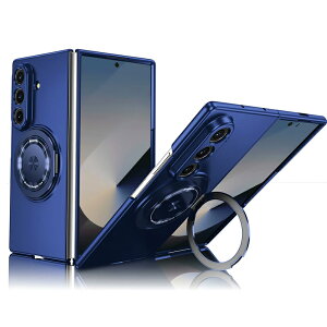 Galaxy Z Fold8 Ultra �P�[�X 360�x��] �����O�X�^���h MagSafe �Ή� �M�����N�V�[ Z �t�H�[���h 8 �E���g�� �J�o�[ ���� ���̓}�O�l�b�g ���C�����X�[�d�Ή� �J������ʕی� �ϏՌ� PC �|���J�[�{�l�[