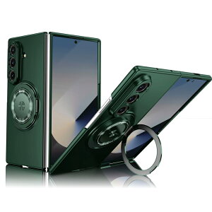 Galaxy Z Fold8 Ultra �P�[�X 360�x��] �����O�X�^���h MagSafe �Ή� �M�����N�V�[ Z �t�H�[���h 8 �E���g�� �J�o�[ ���� ���̓}�O�l�b�g ���C�����X�[�d�Ή� �J������ʕی� �ϏՌ� PC �|���J�[�{�l�[