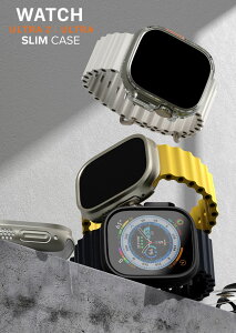 Apple Watch Ultra2 �P�[�X �ی� �����^ PC�f�� 2���� �o���p�[ �J�o�[ Apple Watch Ultra 49mm �����^ �J�o�[ �A�b�v���E�H�b�` �E���g��2 49 mm �����Y �ϋv�� �ϏՌ� �ȒP���t��