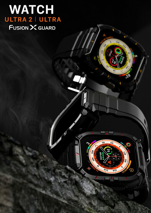 楽天市場】Apple Watch Ultra2 一体型 バンド ケース Apple Watch 