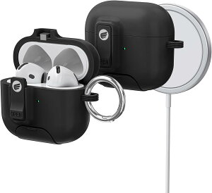 �G�A�[�|�b�Y 4 �S�ʕی� �P�[�X �X�g���b�v�z�[�� �����h�~ AirPods4 �v�� �P�[�X �}�O�l�b�g���W MagSafe�[�d ���[�P�[�X ��4���� �P�[�X with �X�^���h �G�A�[�|�b�Y4 �ϏՌ� �o�����^�C���f�[ 