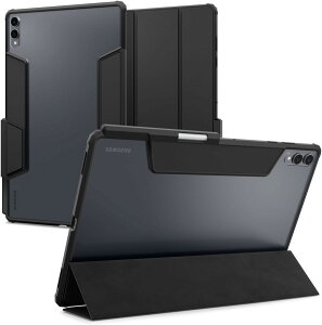 Spigen Galaxy Tab S11 Ultra �J�o�[ �E���g���n�C�u���b�h�v�� �w�ʃN���A ���� �ČRMIL�K�i �X�^���h �I�[�g�X���[�v �����^�� �g�їp �ʊw�p �ݑ�[�N �����[�g��c �h���C�u ����ӏ� �C���X�g