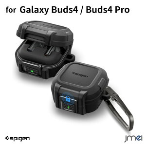 Spigen �M�����N�V�[�o�Y4 �v�� �P�[�X Galaxy Buds4 Pro Buds4 �J�o�[ ���b�N�@�\ �t�^�Œ� �G�A�N�b�V���� �ϏՌ� ���C�����X�[�d�Ή� LED�����v�m�F �J���r�i�t�� �ی�P�[�X �W���M���O �W�� �g��