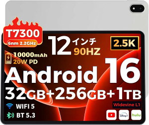 �^�u���b�g 12�C���` Android 16 Gemini AI 2.5K 32GB 256GB 1TB�g�� 90Hz 10000mAh PD20W Wi-Fi 6 Widevine L1 4�X�s�[�J�[ ��F�� �^�b�`�y���t�� �����[�g���[�N �I�����C������ Web��c �G�N�Z�� �v���[�� �����쐬