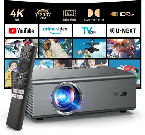 �z�[���v���W�F�N�^�[ �l�C�e�B�u�𑜓x ���P�x 1200ANSI���[���� WiFi 4K�Ή� �v���W�F�N�^�[ �ƒ�p ���^ 300�C���` ���ʃz�[���v���W�F�N�^�[ �X�s�[�J�[ �z�[���V�A�^�[ �V�� ��`�␳ �Y
