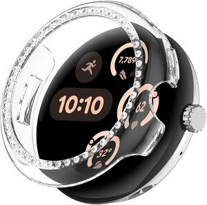 �O�[�O�� �s�N�Z���E�H�b�` watch �P�[�X �X�}�[�g�E�H�b�`�J�o�[ �L���L�� �_�C�������h���f�� PC�f�� �ϏՌ� Google Pixel Watch 4/3/2/1�Ή� 41mm 45mm �ی�J�o�[ ��ʃt�B�����Ȃ��݌v �^�b�`���x��