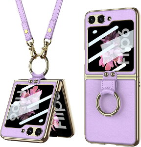Galaxy Z �t���b�v6 �J�o�[ �ϏՌ��P�[�X �y�� ���C�����X�[�d ���^ �T���X�� �M�����N�V�[ Z Flip6 5G �������U�[�x���g�t�� �P�[�X �X�}�z�J�o�[ �����O�t�������Y�ی�samsung galaxy zflip6 docomo au �y