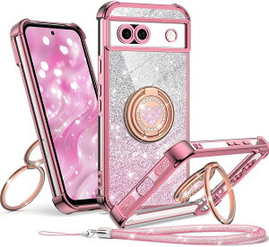Google Pixel 8a �P�[�X �n�[�g�^�����O�t�� �O���b�^�[�J�[�h ���X�g�X�g���b�v�t�� 360�x��] �X�^���h�@�\ �ϏՌ� �_��TPU �t�`���݌v �����h�~ ���^ �y�� �s�N�Z��8a �J�o�[ �N���A�P�[�X ����