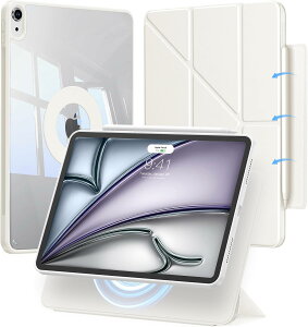 iPad Air 11�C���` �P�[�X M4 M3 M2 �Ή� iPad Air ��5���� ��4���� ���ʑΉ� �}�O�l�b�g���E�� �c���u���Ή� �X�^���h �J�o�[ ������ �����w�ʃP�[�X �y�����[ �I�[�g�X���[�v �ϏՌ� �^�u���b�g�P�[