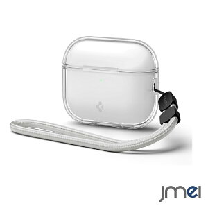 Spigen AirPods Pro 3 �N���A �P�[�X �G�A�|�b�Y�v����3���� �J�o�[ �\�t�g �y�� �ϏՌ� AirPods Pro ��3���� �J�o�[ TPU ���� �\�t�g �ϏՌ� �X�g���b�v�t�� ���C�����X�[�d�Ή� ���L�b�h�N���X�^�� �N