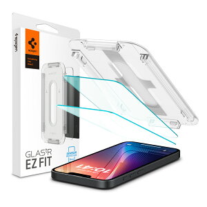 アイフォン16e ガラス iPhone 16e ガラスフィルム SE4 2025 液晶保護 2枚セット 耐衝撃 GLAS tR EZ Fit シュピゲン 画面保護 iPhone SE 4 傷つけ防止 スマートフォン iPhone 16e自動吸着 取付ツール付き 落下防