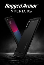 Xperia 10 IV ケース TPU ストラップホール付き 米軍MIL規格取得 シュピゲン ラギッド・アーマー 耐衝撃 SO-52C SOG07 Xperia10IV カバー フィット感 Sony エクスペリア 10 マーク4 ケース 傷つけ防止 ソニー 2022 スマートフォン スマホケース スマホカバー