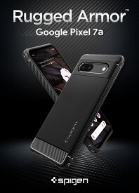Pixel7a ケース 耐衝撃 ラギッド・アーマー シュピゲン TPU ストラップホール付き カメラ保護 Google Pixel 7a 傷つけ防止 スマートフォン グーグル ピクセル 7a カバー 米軍MIL規格取得 スマホケース スマホカバー simフリー