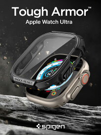 apple watch ULTRA 2 ケース タフ・アーマー シュピゲン 米軍MIL規格取得 apple watch ULTRA ケース Apple Watch Ultra 2 カバー 耐衝撃 保護カバー 49mm スポーツバンド アップルウォッチ ケース ブランド