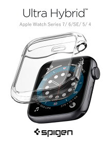 apple watch7 カバー TPU バンパー Series 7 45mm 41mm Series 6 5 4 44mm 40mm クリア シュピゲン ウルトラ・ハイブリッド Series 7 6 SE 5 4 アップルウォッチ ケース シリーズ7 6 5 4 SE ブランド ビジネス 落下 衝撃 apple watch Nike+ Hermes Edition 2021 新型